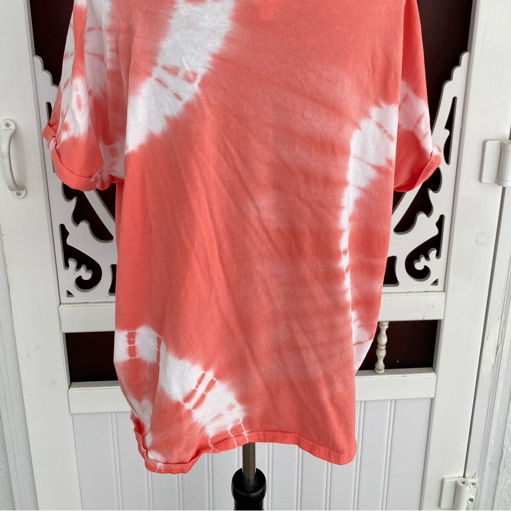 Time And Tru Women's Tie Dye Cotton T-Shirt With Dolman Sleeves Size XXXL (22) - Picture 7 of 12